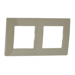Декоративна двойна рамка Legrand Niloé, сивокафява