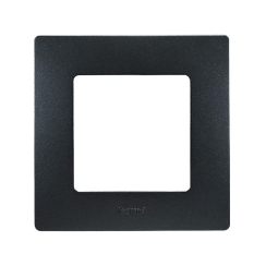 Декоративна единична рамка Legrand Niloé, черен бронз