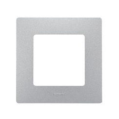Декоративна единична рамка Legrand Niloé, алуминий/сиво