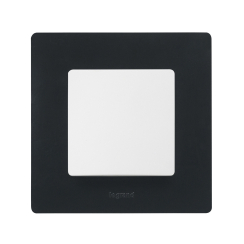 Декоративна единична рамка Legrand Niloé, черна