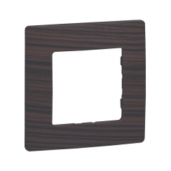 Декоративна единична рамка Legrand Niloé, тъмно дърво/кафяво