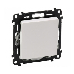 Механизъм единичен ключ сх.1 Legrand Valena Life, бял