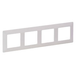 Декоративна четворна рамка Legrand Valena Life, бял