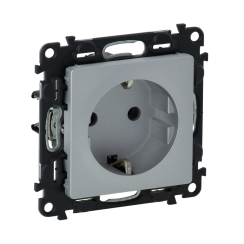 Механизъм контакт шуко Legrand Valena Life, сив