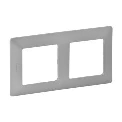 Декоративна двойна рамка Legrand Valena Life, сива