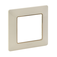 Декоративна единична рамка Legrand Valena Life, крем злато
