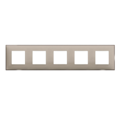 Декоративна рамка bticino Classia, 5x2 модула, крем сатен