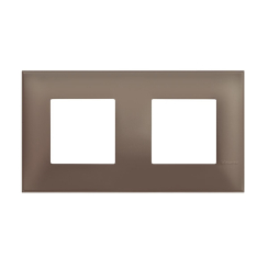 Декоративна рамка немски стандарт bticino Classia, 2+2 модула, кафяв мат