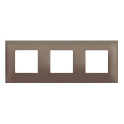Декоративна рамка bticino Classia, 2+2+2 модула, кафяв мат