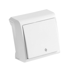 Девиаторен ключ сх. 6 за външен монтаж Viko Vera, бял