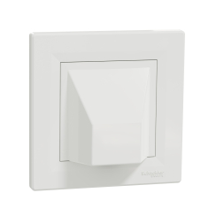 Кабелен излаз Schneider Asfora, бял