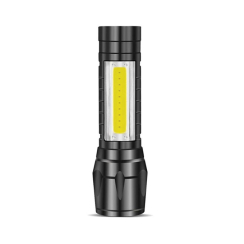 Презареждащ LED алуминиев фенер Vito Flash-1, 3W, 6000K, 400mAh, черен