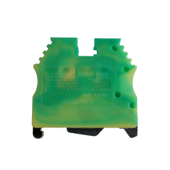 Винтова заземителна клема Schrack тип AVK, 2.5-4mm2, жълто-зелена