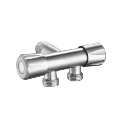 Двоен кран Aquafeast, 1/2" x 1/2" x 1/2", инокс