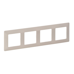 Декоративна четворна рамка Legrand Valena Life, бежов/крем
