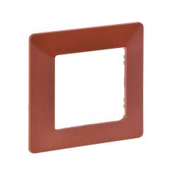 Декоративна единична рамка Legrand Valena Life, червено/теракота