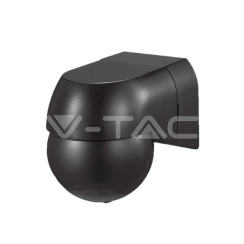 Сензор за движение V-Tac, въртяща глава, 180°, 11m, черен