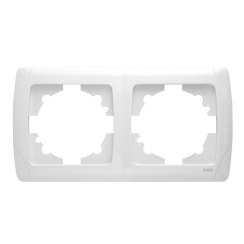 Двойна рамка Viko Carmen, бяла