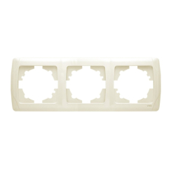Тройна хоризонтална рамка Viko Carmen, бежова/крем