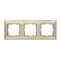 Тройна хоризонтална рамка Panasonic Arkadia Slim, бронз