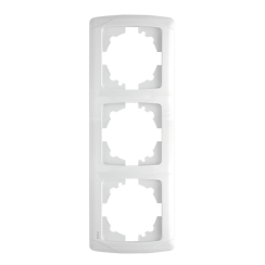 Тройна вертикална рамка Viko Carmen, бяла