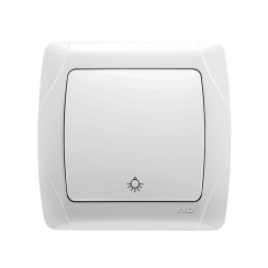 Стълбищен (лихт) бутон Viko Carmen, бял