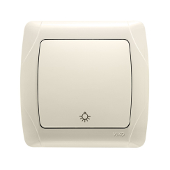 Стълбищен (лихт) бутон Viko Carmen, бежов/крем