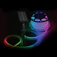 Соларна LED лента Vito Victoria RGB, SMD5050, 5m, 2m кабел, 18W, IP65