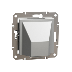 Кабелен излаз Schneider Asfora, сив/алуминий