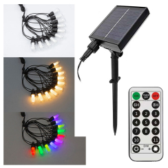 Соларна LED верига Vivalux Fiesta Solar, RGB+W, IP44