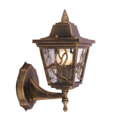 Фасаден стенен фенер Vivalux Lyon WU003, 1xE27, IP44, античен месинг