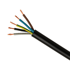Шлангов кабел лек тип H05RR-F (ШКПЛ), 5 x 2.5mm2