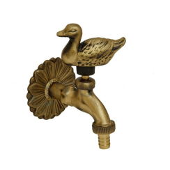 Декоративна спирателна канела пате, месинг, 1/2"