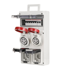 Сглобено контактно табло Scame с апаратура ABB, 11x DIN, 2x16/32A, 2x 16A, IP66