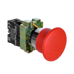 Бутон стоп-гъба Chint NP2-BC42, без задържане, Ф40mm, 1NC
