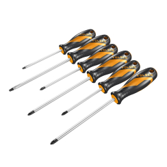 Комплект отверки Tolsen Profi 6бр, прави, PH1-2, PZ1-2