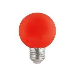 LED крушка Vito Colored G60, 3W, E27, червена, 230VAC