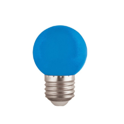 LED крушка Vito Colored G45, 2W, E27, синя, 230VAC