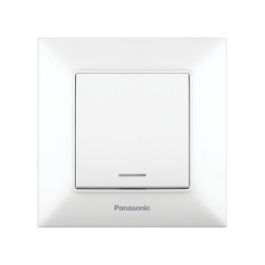 Единичен ключ сх. 1 Arkedia Slim, светещ, бял