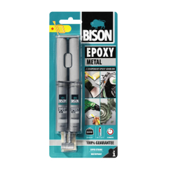 Лепило течна стомана BISON Epoxy Metal, 24ml