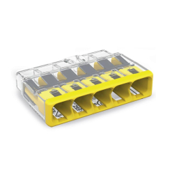 Клема Wago бърза връзка, 5x0.75-4mm2, 32A