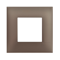 Декоративна рамка немски стандарт bticino Classia, 2 модула, кафяв мат