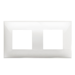 Декоративна рамка немски стандарт bticino Classia, 2+2 модула, бяло