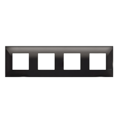Декоративна рамка немски стандарт bticino Classia, 4x2 модула, черно