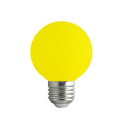 LED крушка Vito Colored G45, 2W, E27, жълта, 230VAC