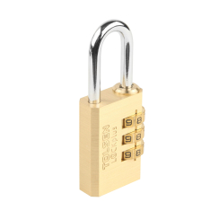 Катинар Tolsen с код и скоба 30mm, месинг