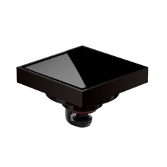 Сифон квадратен Magdrain Duo WC02C8-P, 100x100mm, черна перла, 36l/min