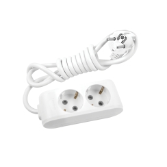 Разклонител шуко, 3m, 2 гнезда, със защита за деца X-tendia