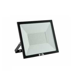 LED прожектор D-iL серия A, 100W, 6000K, IP65, черен