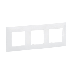 Декоративна тройна рамка Legrand Niloé, бяла